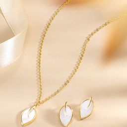 Peora Gold-Plated Artificial Stones Studded Jewellery Set-image-71