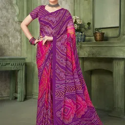 Pandadi Saree Women Printed Bandhani Sarees-image-73