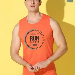 WOOSTRO Pack Of 2 Printed Combo Cotton Innerwear VestsVWS26(RUN ORANGE)(RUN LGTGREEN)-image-43