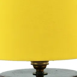 Devansh Yellow Cotton Table Lamp with Shade image 2
