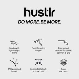 Lenskart HUSTLR Unisex Wayfarer Sunglasses with Polarised and UV Protected Lens 210615 image 2