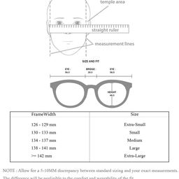 Ted Smith Unisex Clear Lens & Wayfarer Sunglasses with UV Protected Lens TSS-JAGGER_C4 image 3