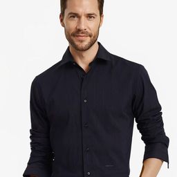 RARE RABBIT Men Comfort Spread Collar Solid Striped Cotton Casual Shirt-image-77