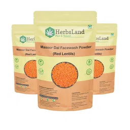 HerbsLand Set Of 3 Masoor Dal Face Wash Powder - 100 g Each-picture-44