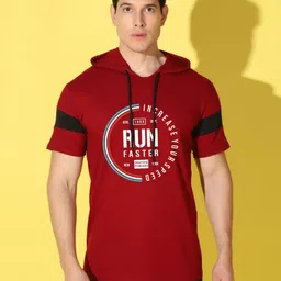 WOOSTRO Men Typography Printed Round Neck Cotton Slim Fit T-shirt-image-23