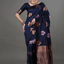 Visit Wear Woven Design Zari Pure Silk Saree-image-72