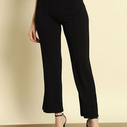 BAESD Women Straight Fit High-Rise Parallel Trousers-image-90