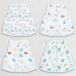 1st Step Girls Print Fit & Flare Dress-16