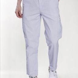 THE BEETEL HOUSE Men Relaxed Straight Leg Easy Wash Cargos Trousers-picture-48
