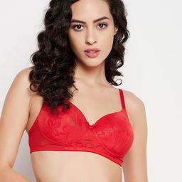 Clovia Lightly Padded Full Coverage T-shirt Bra-image-9
