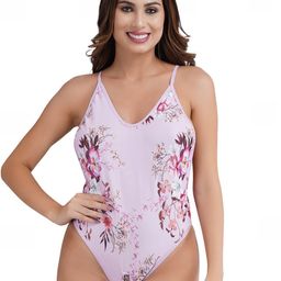 SSoShHub Women Printed Shoulder Strap Bodysuit-image-83