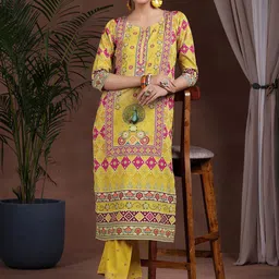 Libas Ethnic Motifs Printed Kurta with Trousers-image-87