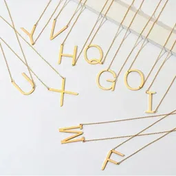 Salty Chic Set Of 11 Stainless Steel Alphabet Chains-83