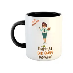 ARTBUG Black & White Printed Ceramic Glossy Mug - 330 ml-19