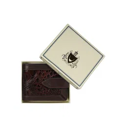 Hidesign Men Geometric Printed Leather Two Fold Wallet image 4