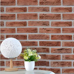 INDIAN ROYALS Blue & White Printed Animal Brick Peel and Stick Waterproof Wallpaper-image-82