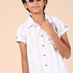 V-Mart Boys Opaque Striped Casual Shirt-image-6