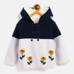 JWAAQ Girls Floral Cardigan with Embroidered Detail-image-72