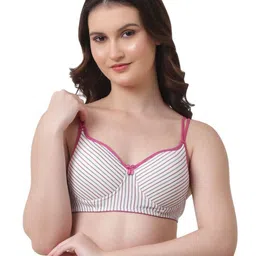 FUNAHME Set Of 3 Self Design Lightly Padded Elastane Bra-picture-55