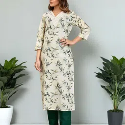 SZN Women Floral Printed Kurta with Trousers-picture-8