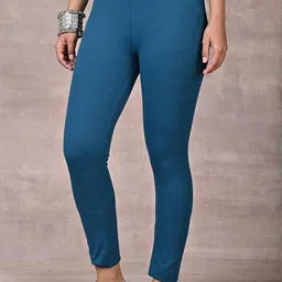 Lakshita Women Turquoise Blue Leggings-picture-48