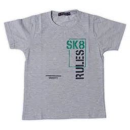 NeuVin Boys Typography Printed Round Neck Cotton T-shirt-picture-35