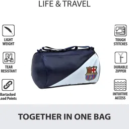 cool indians Combo Set of Duffel Bag with Wrist Support Band With Whey Supplement Container image 3