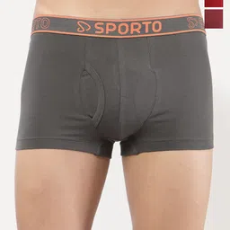 Sporto by Macho Men Pack Of 3 Short Trunk Sprto_M1022-CH(1)-M(1)-R(1)-S-picture-2