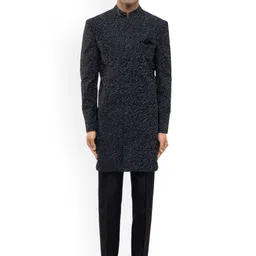 SDS By Kushal Shah Embroidered Sherwani Set-image-23