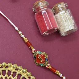 MEIRA JEWELLERY Set Of 2 Artificial Beaded Thread Rakhi-98