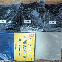 Kosh A/4 Spiral Binding Sheet 2 Packet, with 3 Packet Ring Size 8,10,12mm Black Color Manual Ring Binder-13