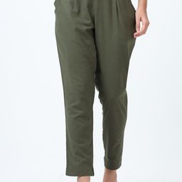 Marcia Women Relaxed Pleated Trousers-image-99