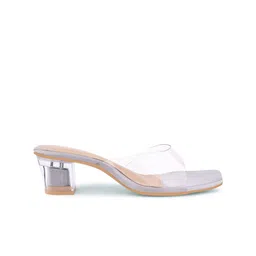 JM Looks Trasparent Block Heel Sandals image 4