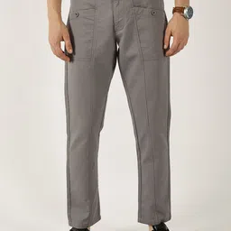 Thomas Scott Men Smart Easy Wash Cargos Trousers-image-62