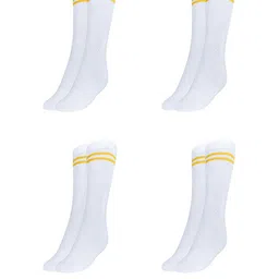 MUKHAKSH Unisex White Socks-image-97