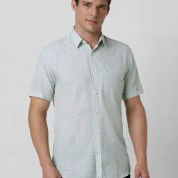 Peter England Casuals Men Spread Collar Geometric Printed Cotton Casual Shirt-image-67
