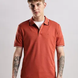 Calvin Klein Jeans Men Polo Collar Organic Cotton Pockets Slim Fit T-shirt-21