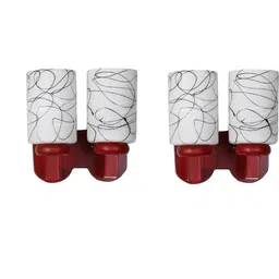 Somil Premium Designer Glass Wall / Night Lamp Elegant & Stylish Dcor Accent for Modern Interiors, color- White, Size, 32 X 28 X 29.5 CM-image-76