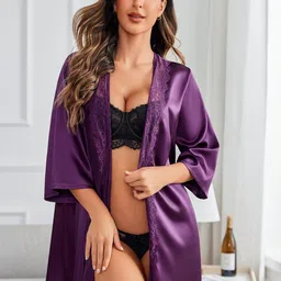 Hypestitch Women Baby Doll Robe Set-picture-3
