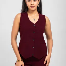 D'Almirah V-Neck Slim-Fit Waistcoat-picture-25