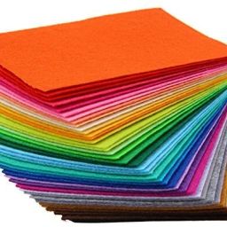 Felt sheet set of 20 different colours 6"x6" Felt Sheet-image-78