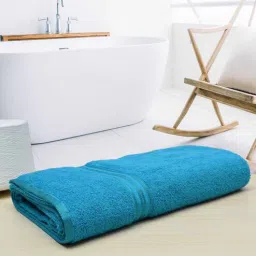 Tourquise Solid 500 GSM Cotton Bath Towel by Rangoli-picture-49