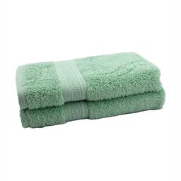 BOMBAY DYEING Santino Green 2 Pieces Pure Cotton 550 GSM Hand Towels-image-21