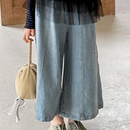 LULU & SKY Girls Low Distress Heavy Fade Jeans-image-4
