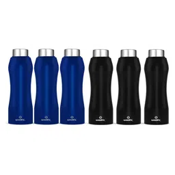 Speedex Blue & Black 6 Pieces Stainless Steel Water Bottle - 1000 ml Each-image-90