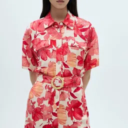 MANGO Floral Print Playsuit-50