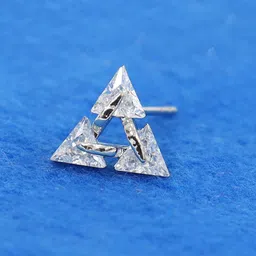 VAGHBHATT Triangular Studs Earrings image 3