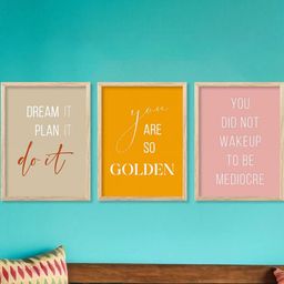 Motivational Wall Art With Frame Home Decor Wall Painting For Living Room Office Bedroom-image-112