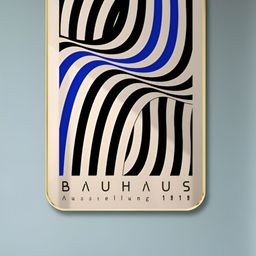 Myntra Elegant Homes Blue & Black Wood Abstract Wall Art-image-25