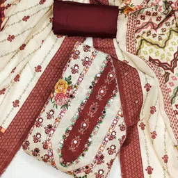 LeeliPeeri Designer Printed Unstitched Dress Material-image-82